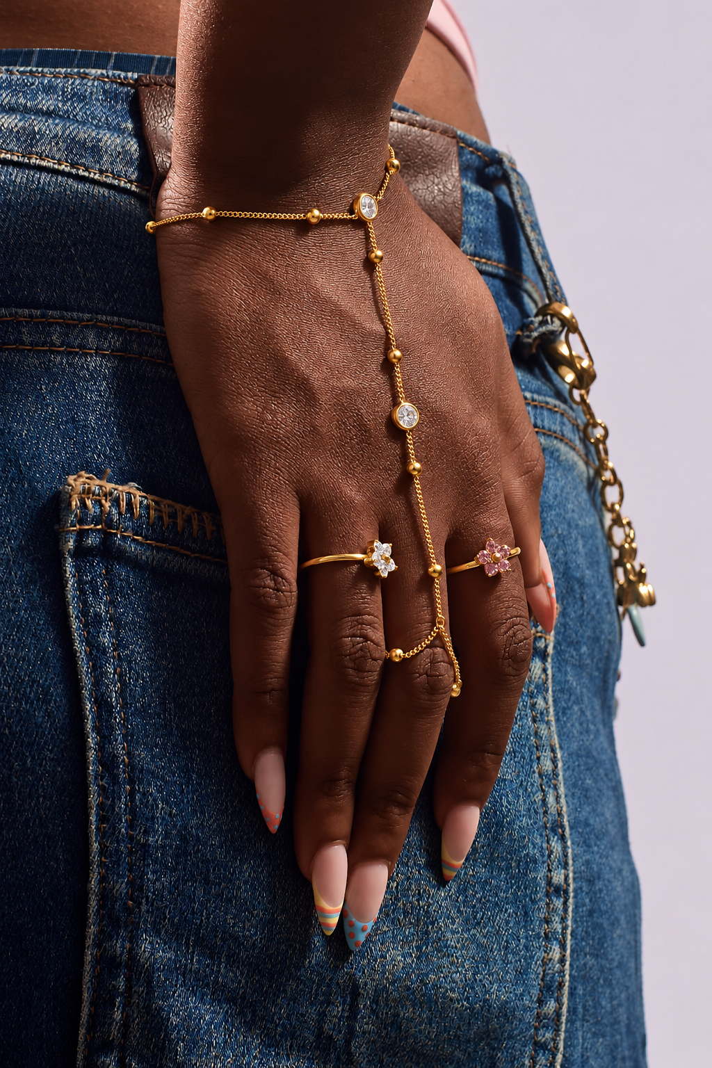 Lovie hand Chain — alternate view