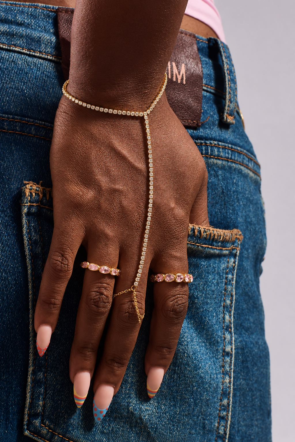 Dazzle hand chain — alternate view